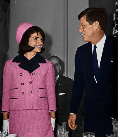 jackie onassis pink chanel dress|john f kennedy pink chanel suit.